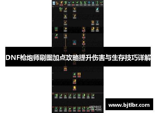 DNF枪炮师刷图加点攻略提升伤害与生存技巧详解 DNF枪炮师刷图加点攻略提升伤害与生存技巧详解